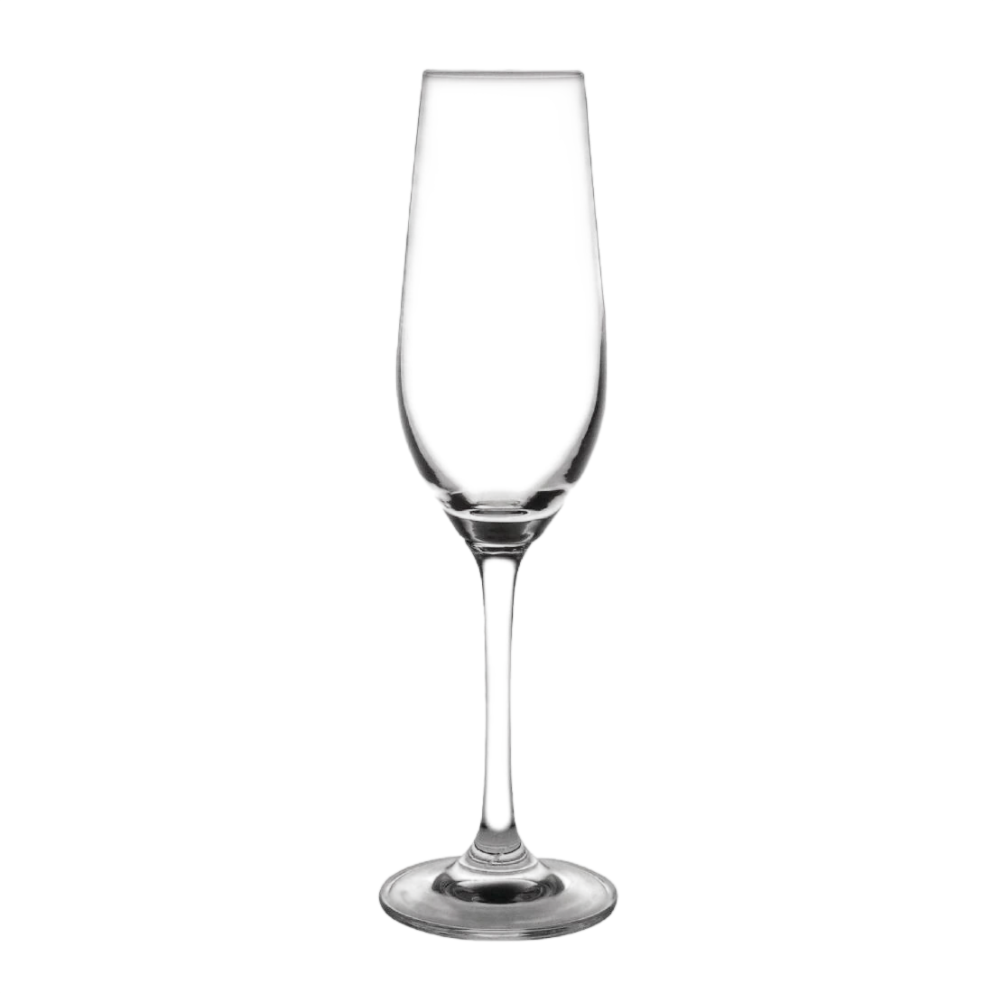 Olympia GF736 Crystal Chime Flute Glass - 225ml 8oz (7.5USoz) (Box 6)