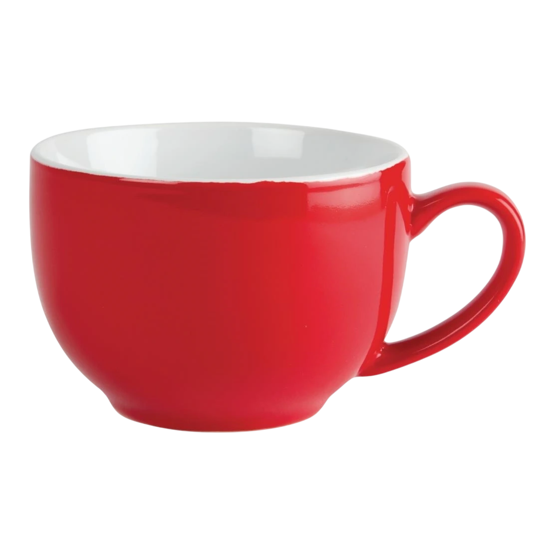 Olympia GK076 Cappuccino Cup – 340mL, Red, Pack of 12