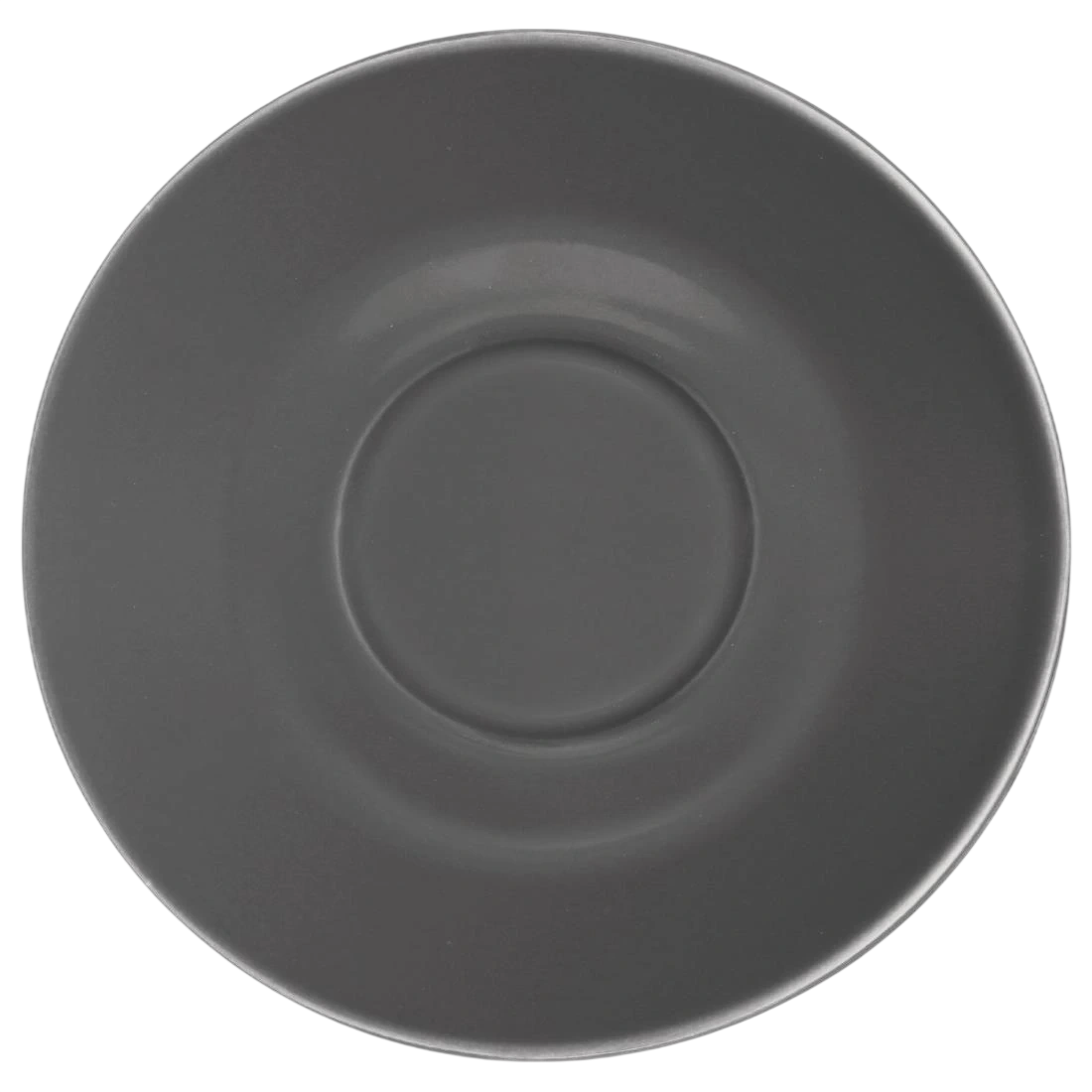 Olympia Cafe Saucer Charcoal 158mm Pack 12 GL049