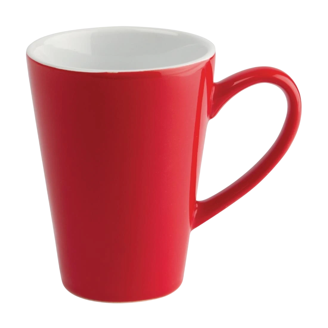 Olympia GL486 Latte Cup – 340mL, Red, Pack of 12