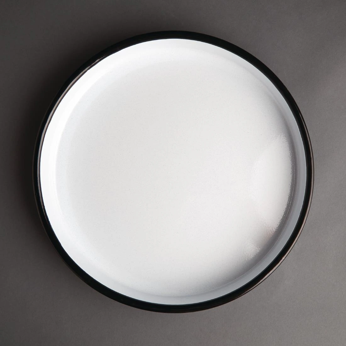 Olympia GM240 Enamel Serving Tray Round - 320(dia)x45(h)mm