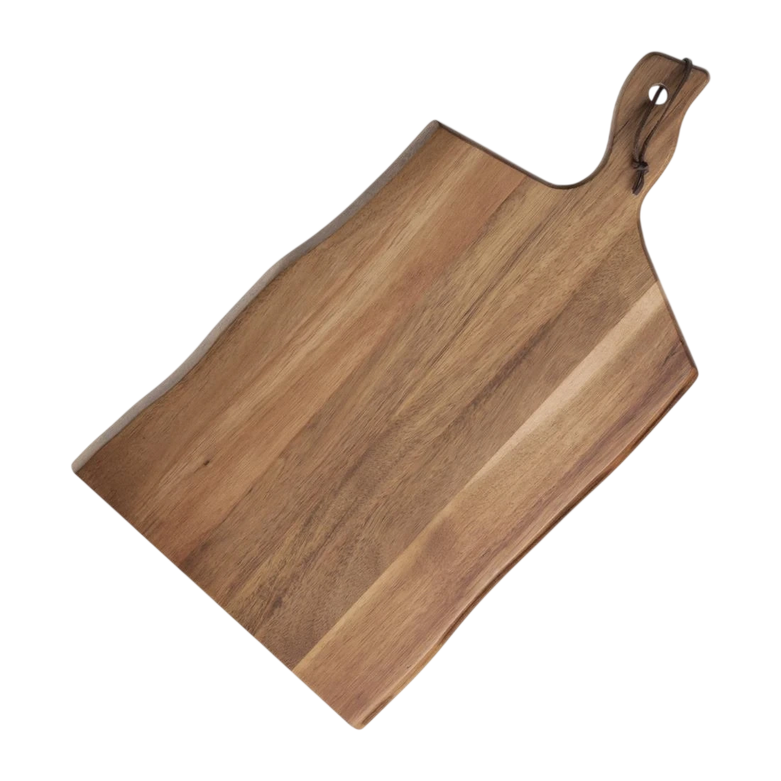 Olympia GM264 Acacia Wavy Edge Paddle Board Large 355x250x15mm - 85mm handle