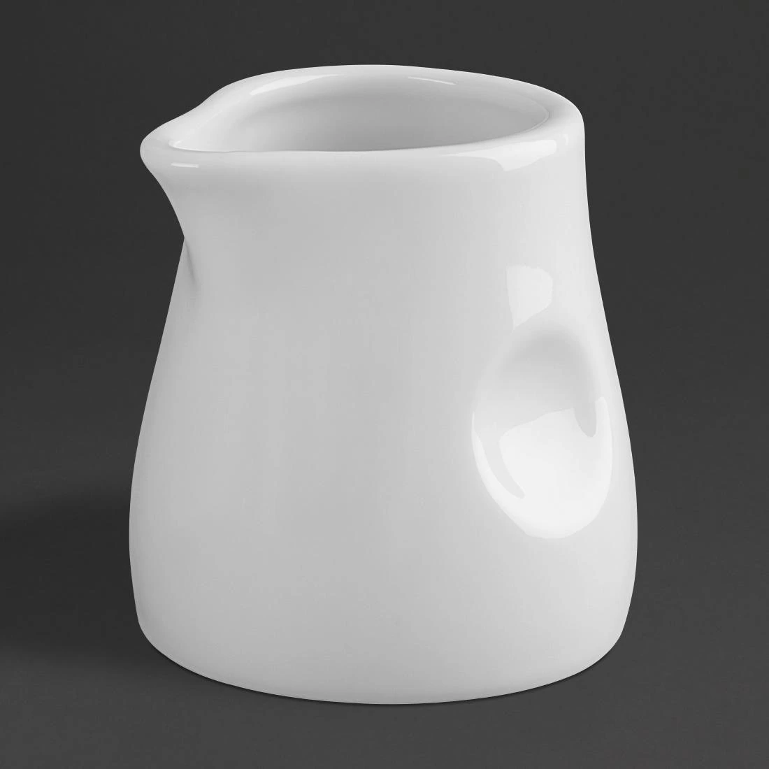 Olympia GM366 Porcelain Whiteware Milk Jug – 70mL, Pack of 6