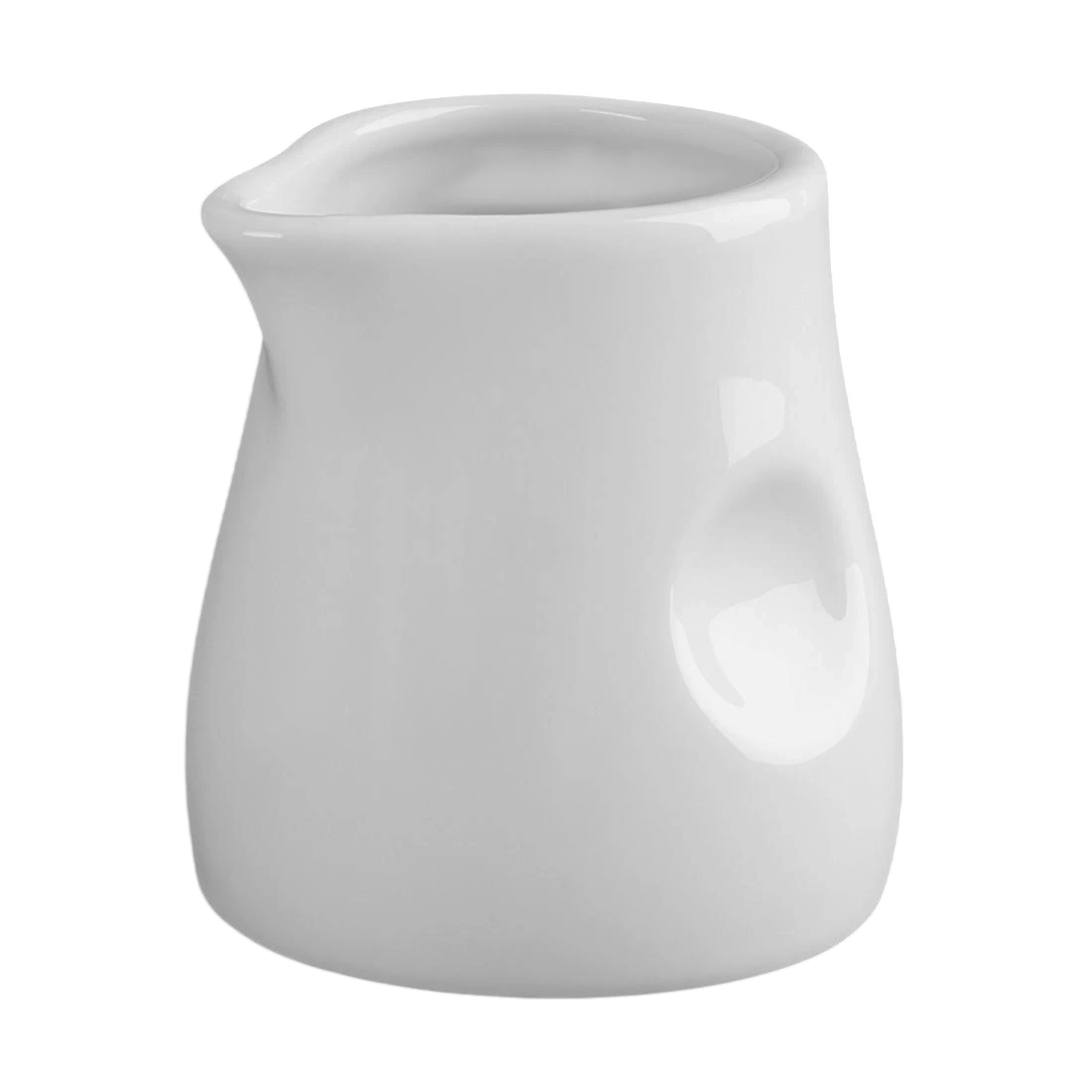Olympia GM366 Porcelain Whiteware Milk Jug – 70mL, Pack of 6