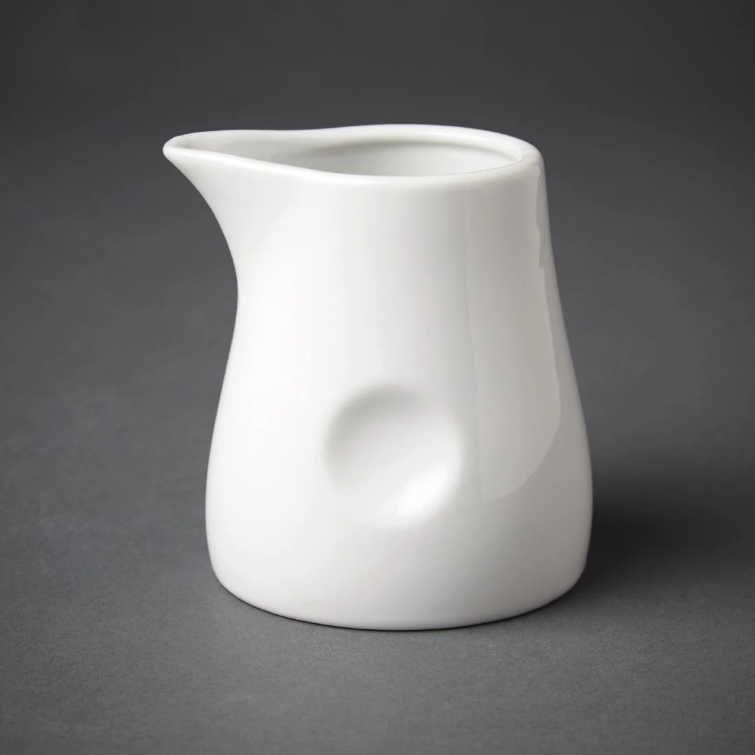 Olympia GM367 Porcelain Whiteware Milk Jug – 170mL, Pack of 6