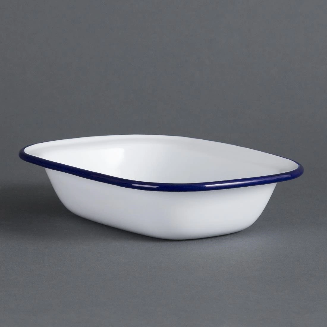 Olympia GM511 Enamel Pie Dish Rectangular - 180x50x135mm (Box 6)