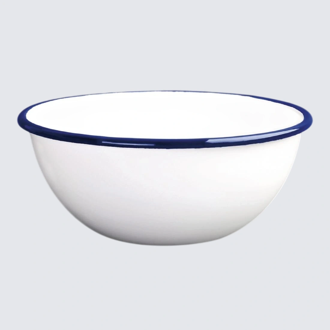 Olympia GM514 Enamel Pudding Bowl – 155mm, White, Pack of 6