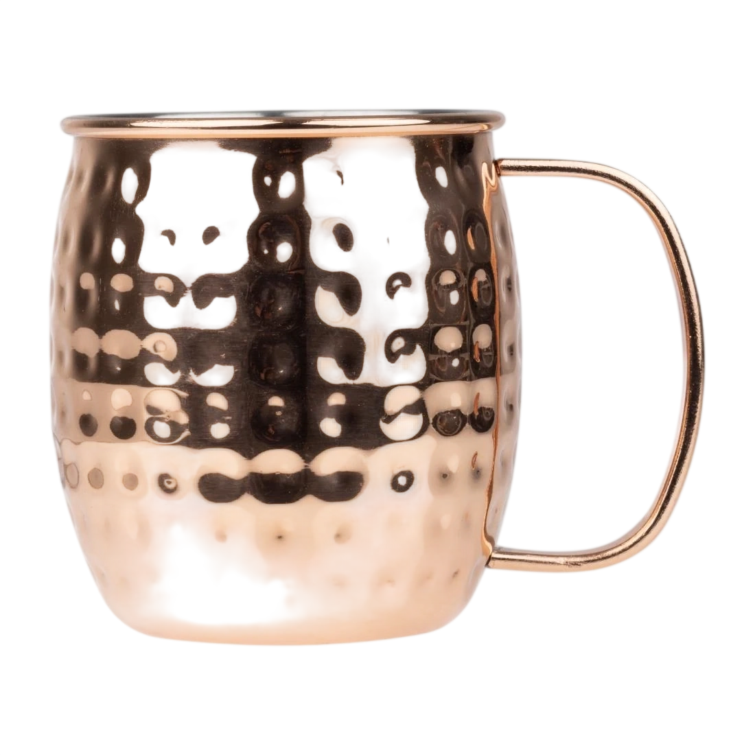 Olympia HY114 Barware Mug Hammered Stainless Steel Copper Coated - 440ml