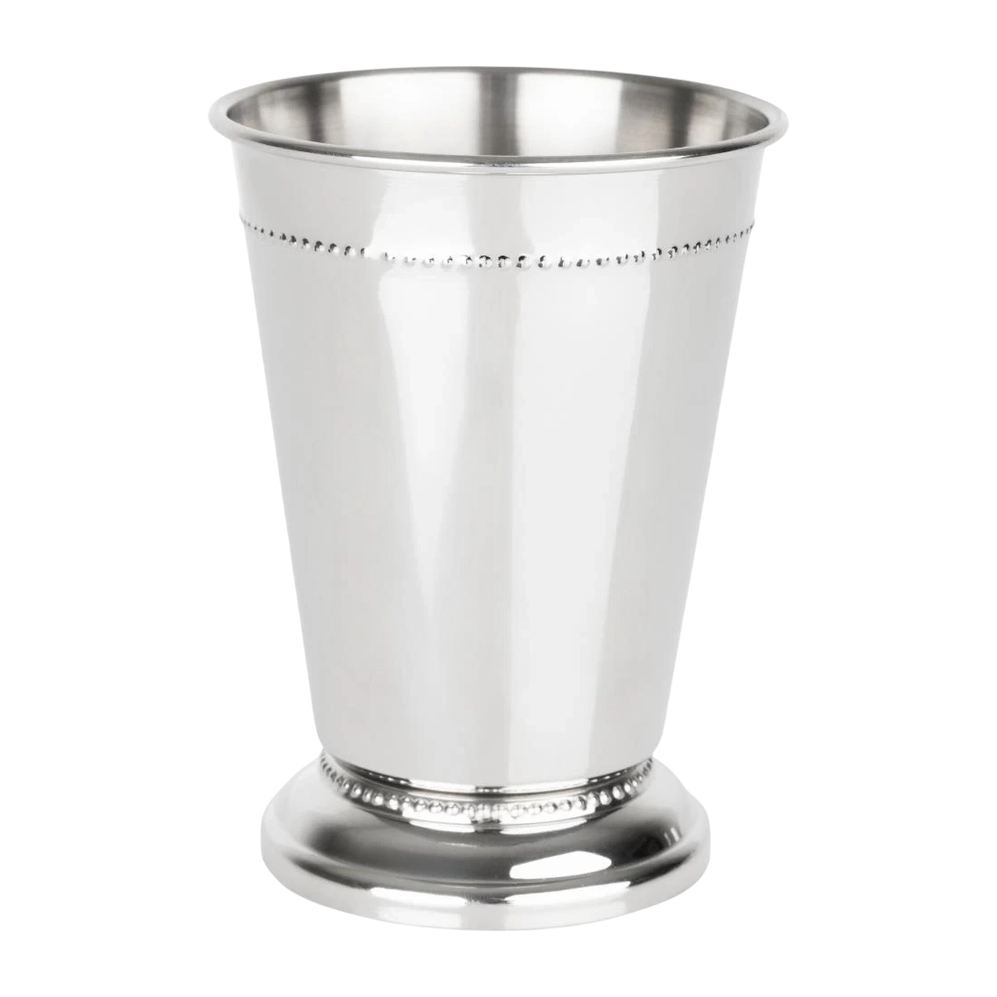 Olympia Barware Beaded Julep Cup Stainless Steel 370mL HY115