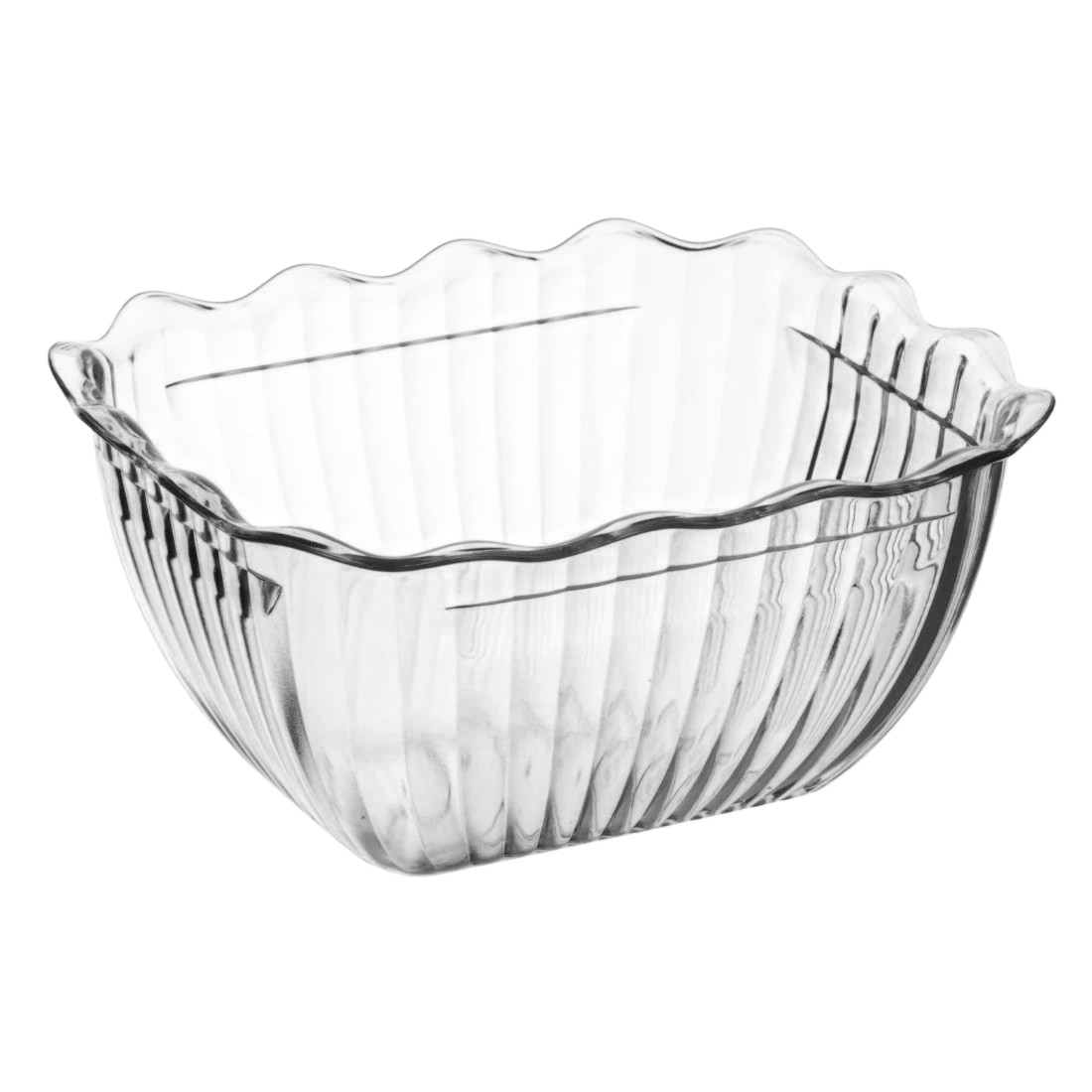 Olympia HY137 Kristallon Small Salad Crock Clear SAN - 0.75Ltr