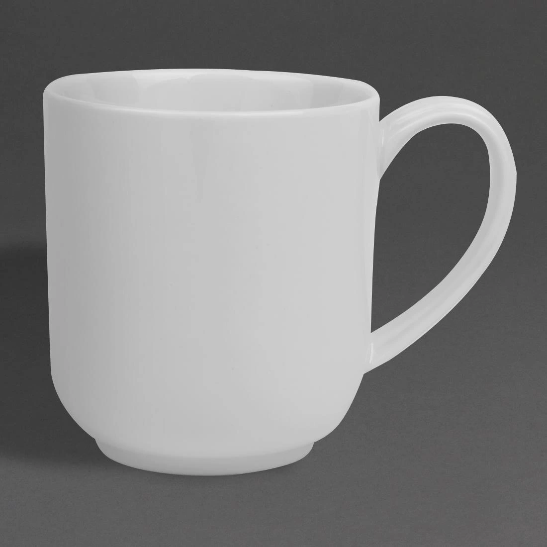 Olympia HY541 Whiteware Large Rounded Mug - 410ml (Box 6)