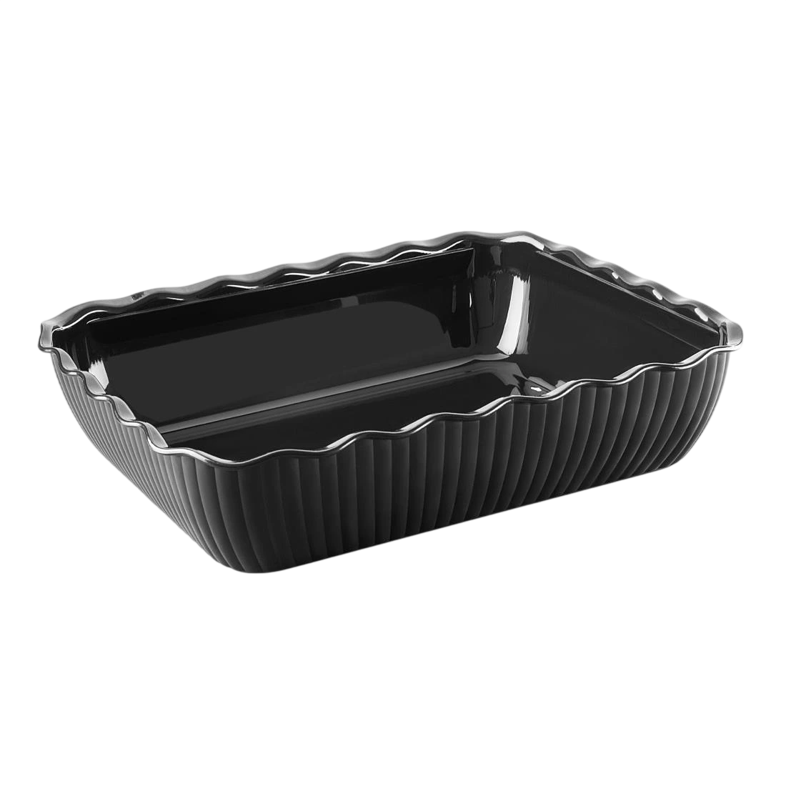 Olympia HY800 Kristallon Large Salad Crock Black SAN - 4.25Ltr