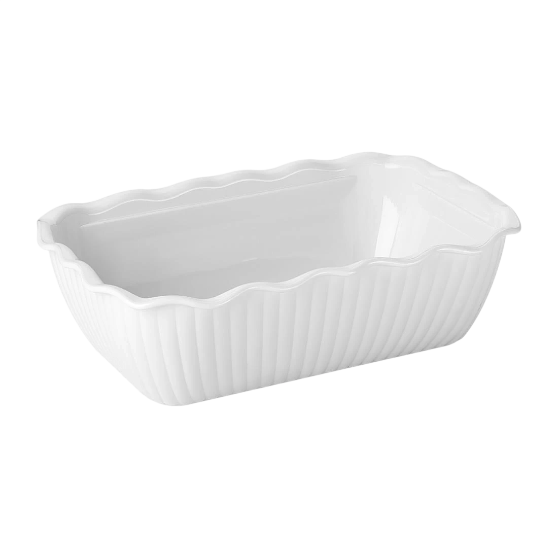 Olympia HY804 Kristallon Medium Salad Crock White SAN - 2Ltr