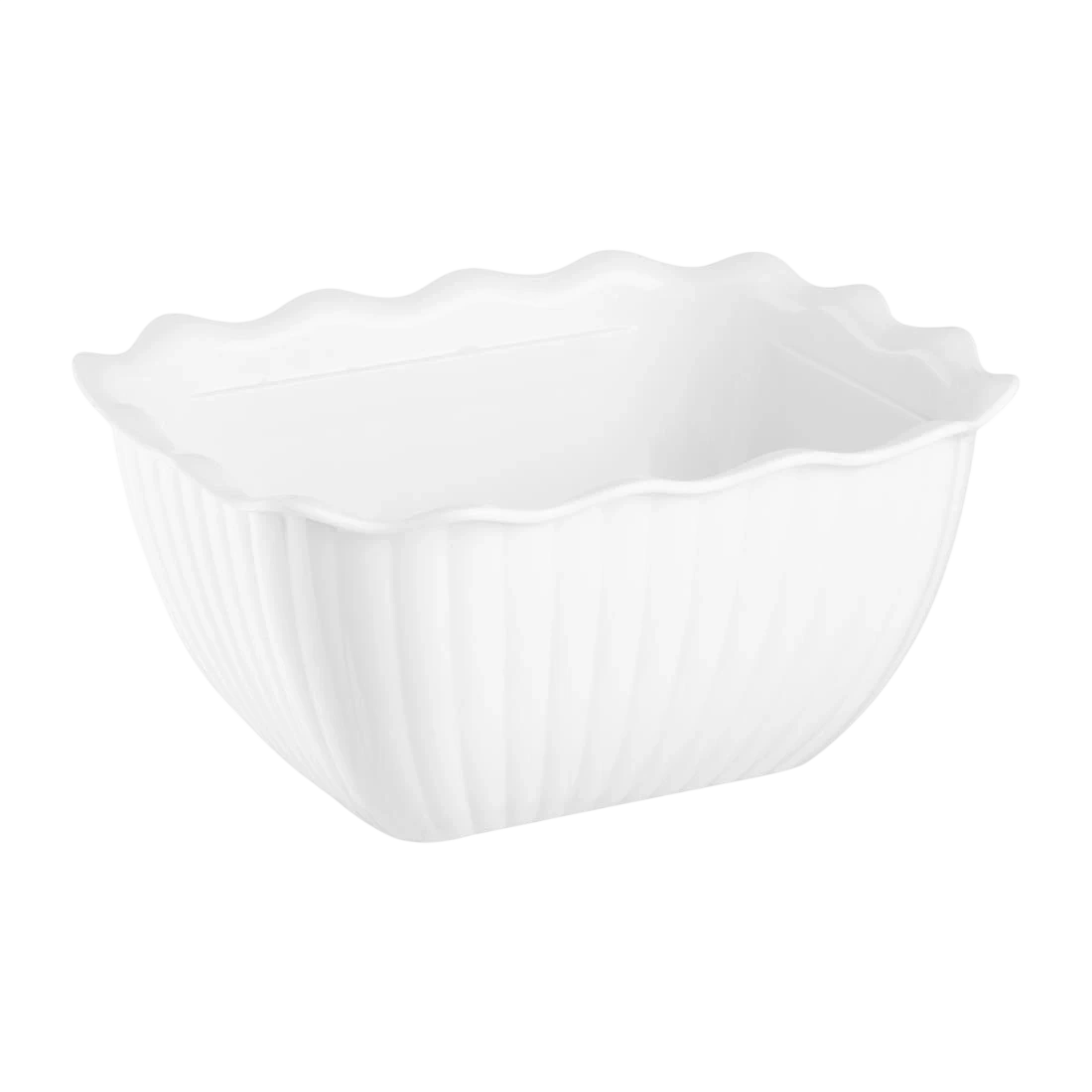 Olympia HY807 Kristallon Small Salad Crock White SAN - 0.75Ltr