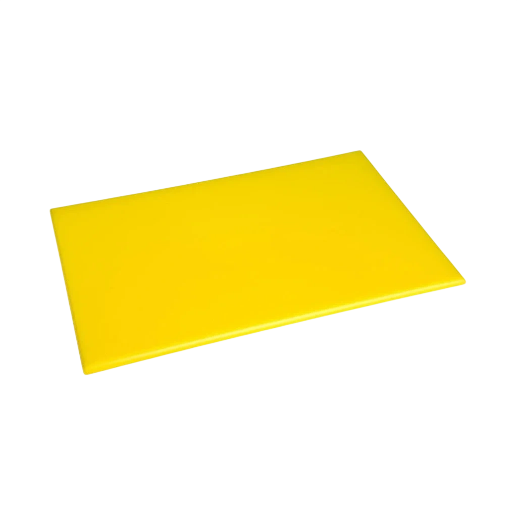 Hygiplas Antibacterial High Density Chopping Board Yellow - 455x305x12mm commercial kitchen equipment