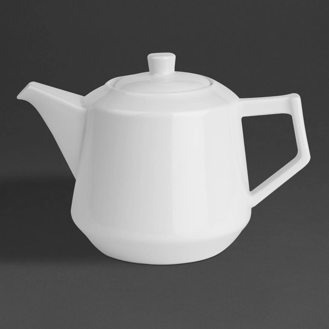 Olympia Whiteware Deco Teapot 820mL Pack 2 HZ864