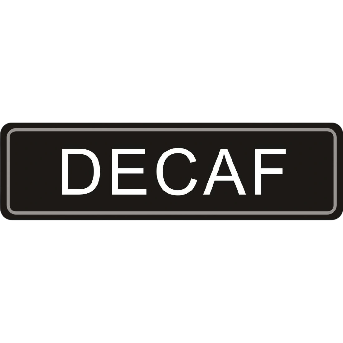 Olympia K701 Airpot Decaf Label