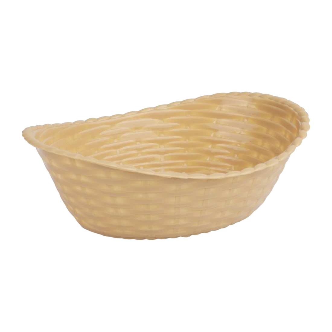 Olympia P017 Kristallon Oval Polypropylene Basket - 215x160mm 8 1/2x6 1/4"