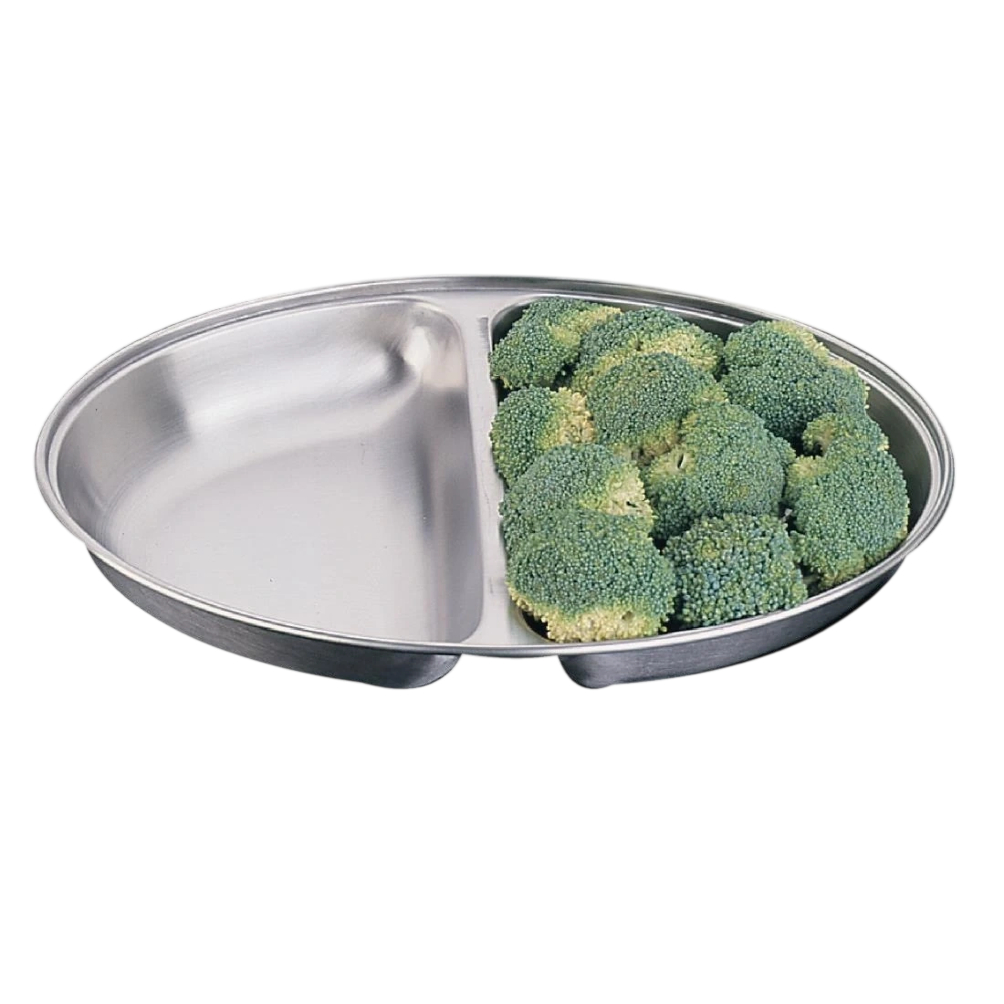 Olympia P186 Oval Vegetable Dish St/St 2 division - 305mm 12"