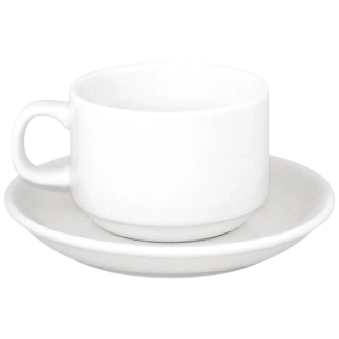 Olympia Athena Stacking Cup CC200 & Saucer CC202 Pack 24 S376