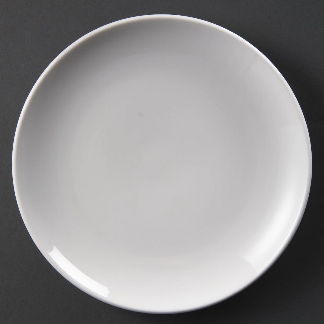 Olympia Whiteware Coupe Plate U078 230mm White Pack 12