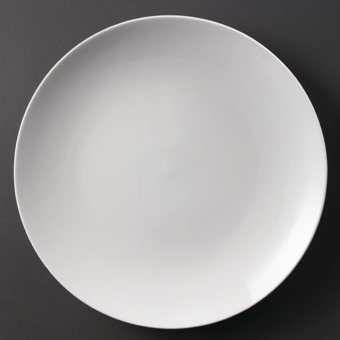 Olympia Whiteware Coupe Plate U081 310mm White Pack 6