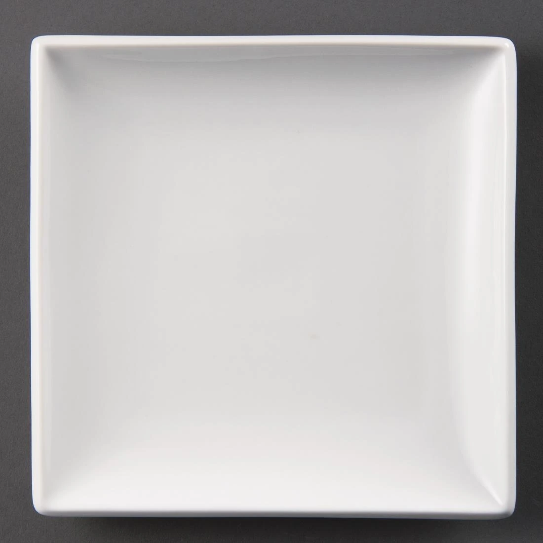 Olympia Square Plate 18cm White Porcelain Pack 12 U154