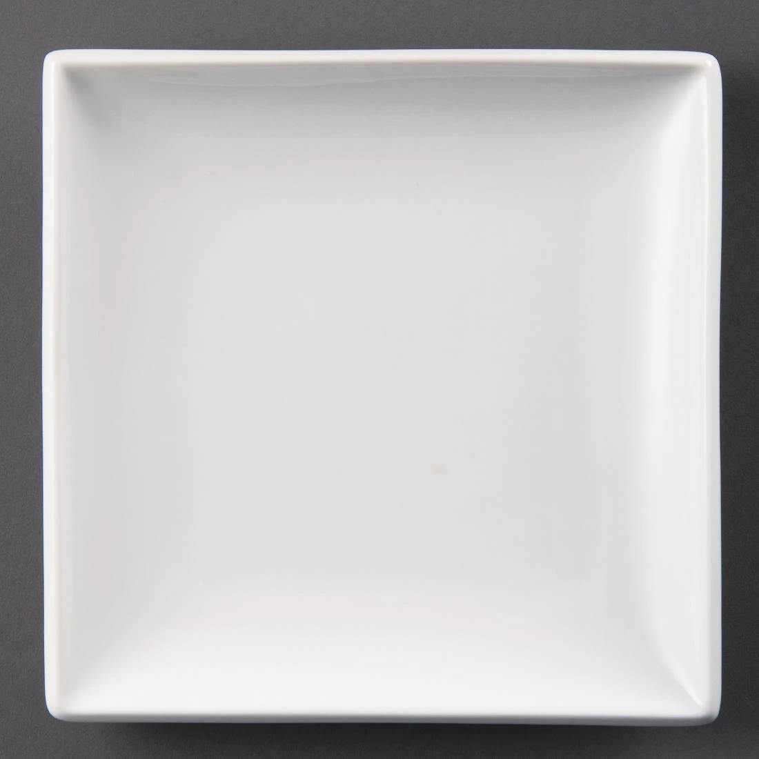 Olympia Square Plate 24cm White Porcelain Pack 12 U155