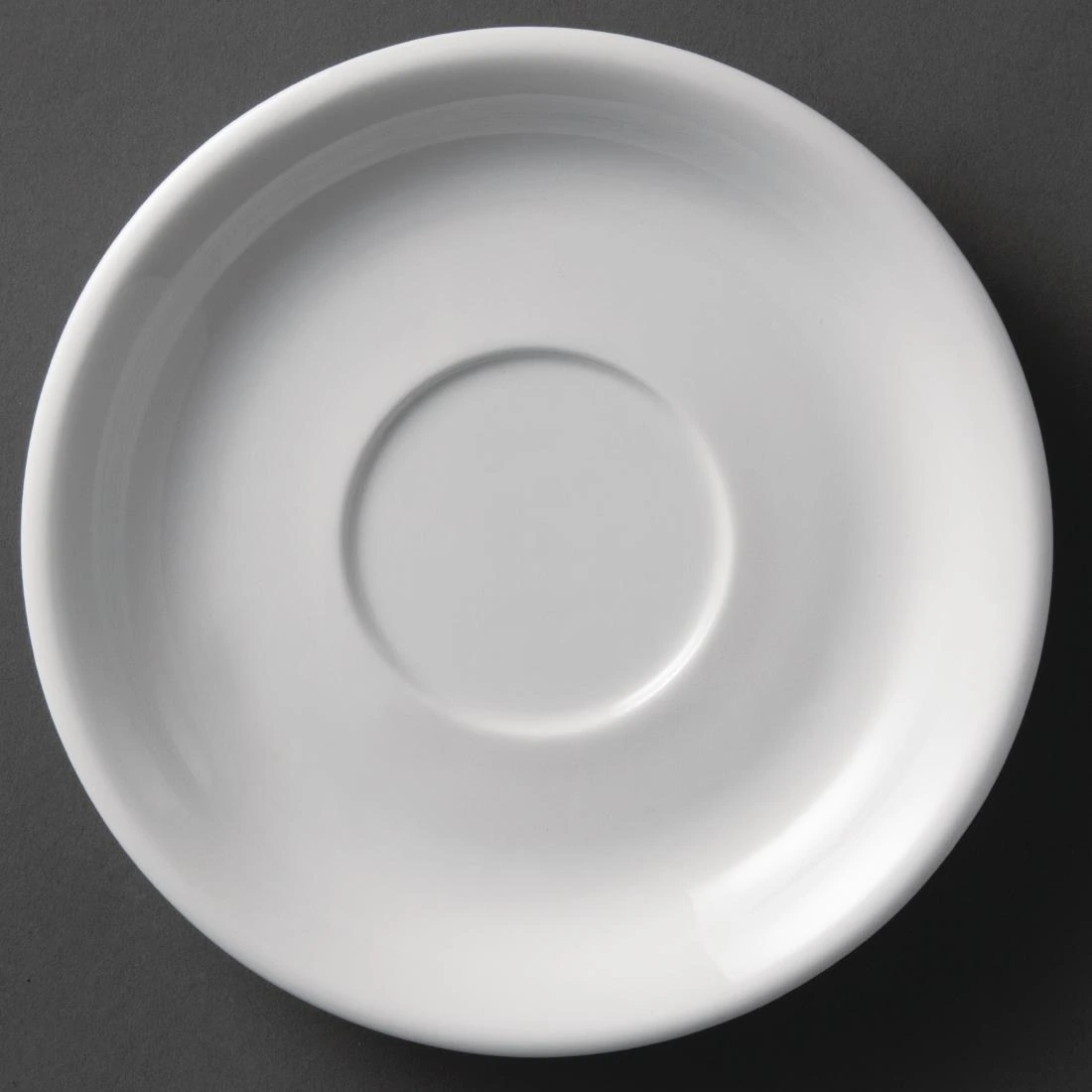 Olympia Whiteware Cappuccino Cup Saucer 180mm 15oz Pack 12 U828