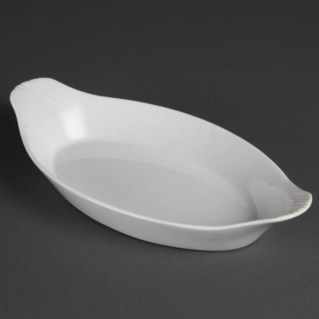 Olympia W411 Whiteware Oval Eared Dish - 53Hx289Wx166mmD (Box 6)