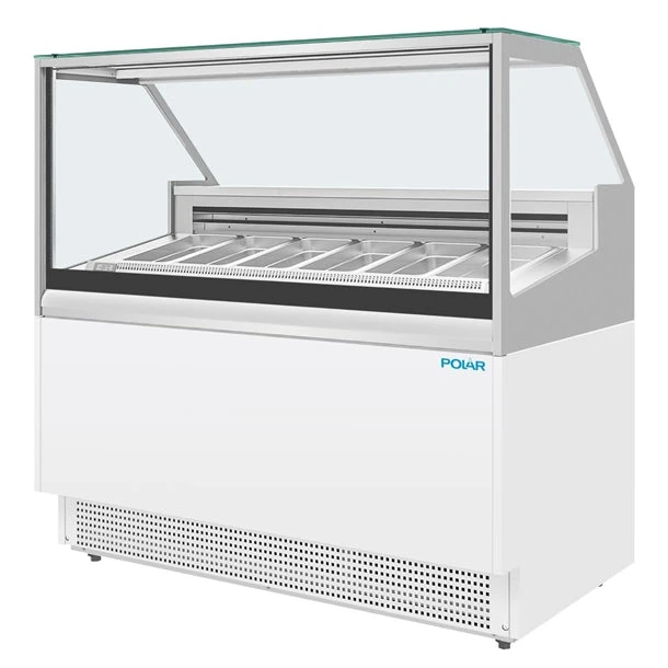 Polar UA058-A U-Series Gelato Showcase - 6 pans product image