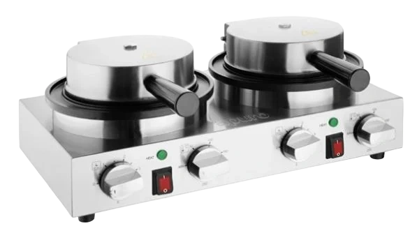 Apuro CJ533-A Double Round Waffle Maker product image