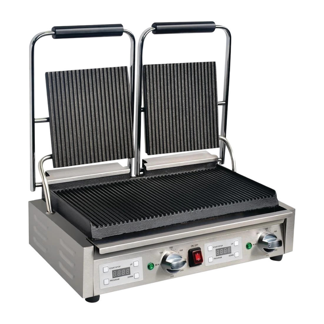 Apuro FC383-A Contact Grill Double Ribbed/Ribbed