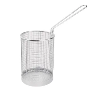 Vogue CS734 stainless steel pasta basket 120mm perforated design with long handle – Australia