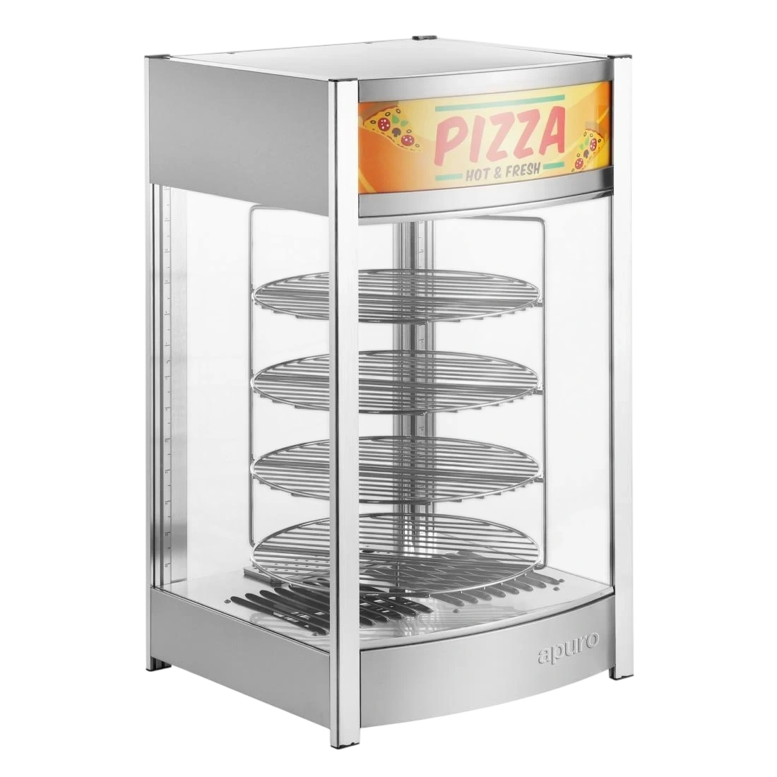 Apuro JB188-A Heated Pizza Display Merchandiser
