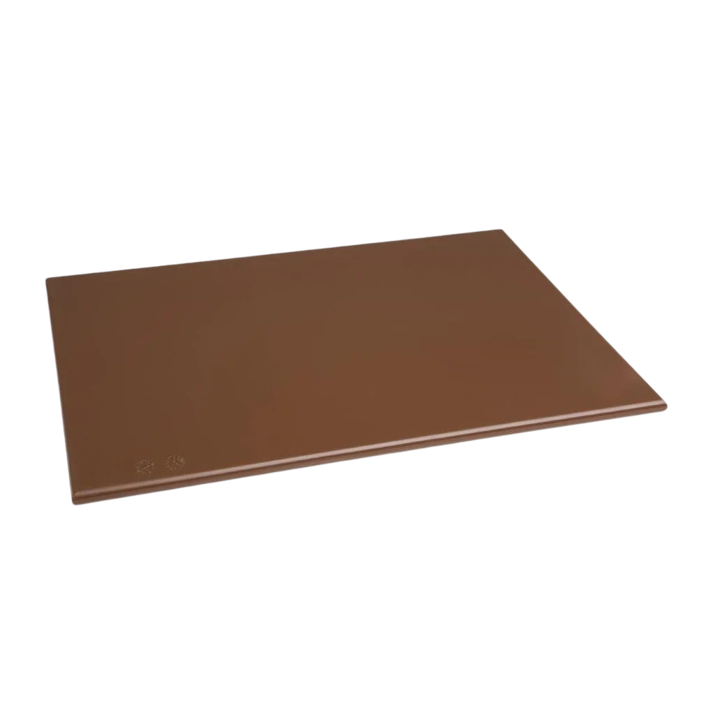 Hygiplas Antibacterial High Density Chopping Board Brown - 455x305x12mm commercial kitchen equipment