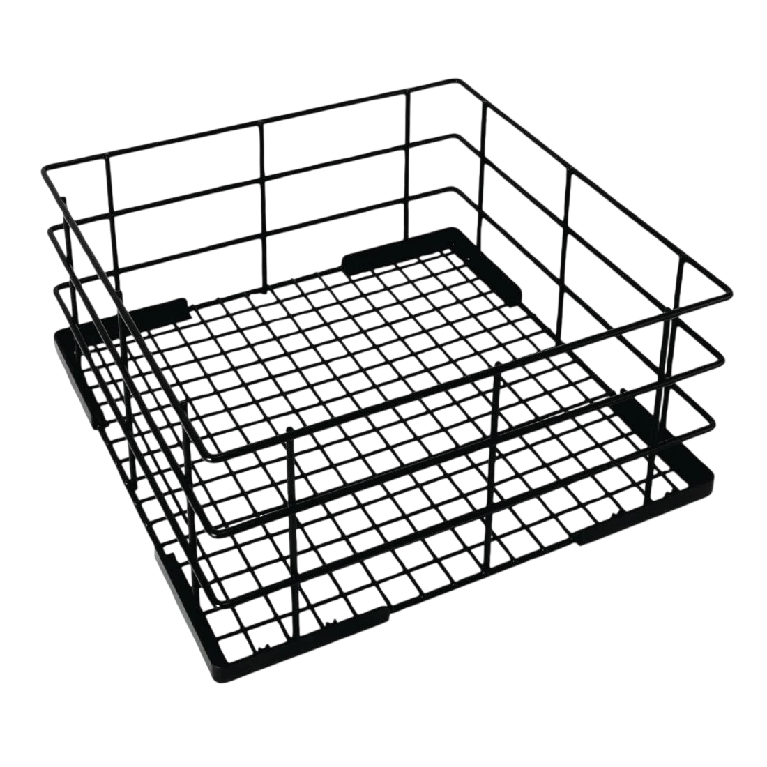 Vogue CD244 Wire High Sided Glass Basket - 180x500x500mm