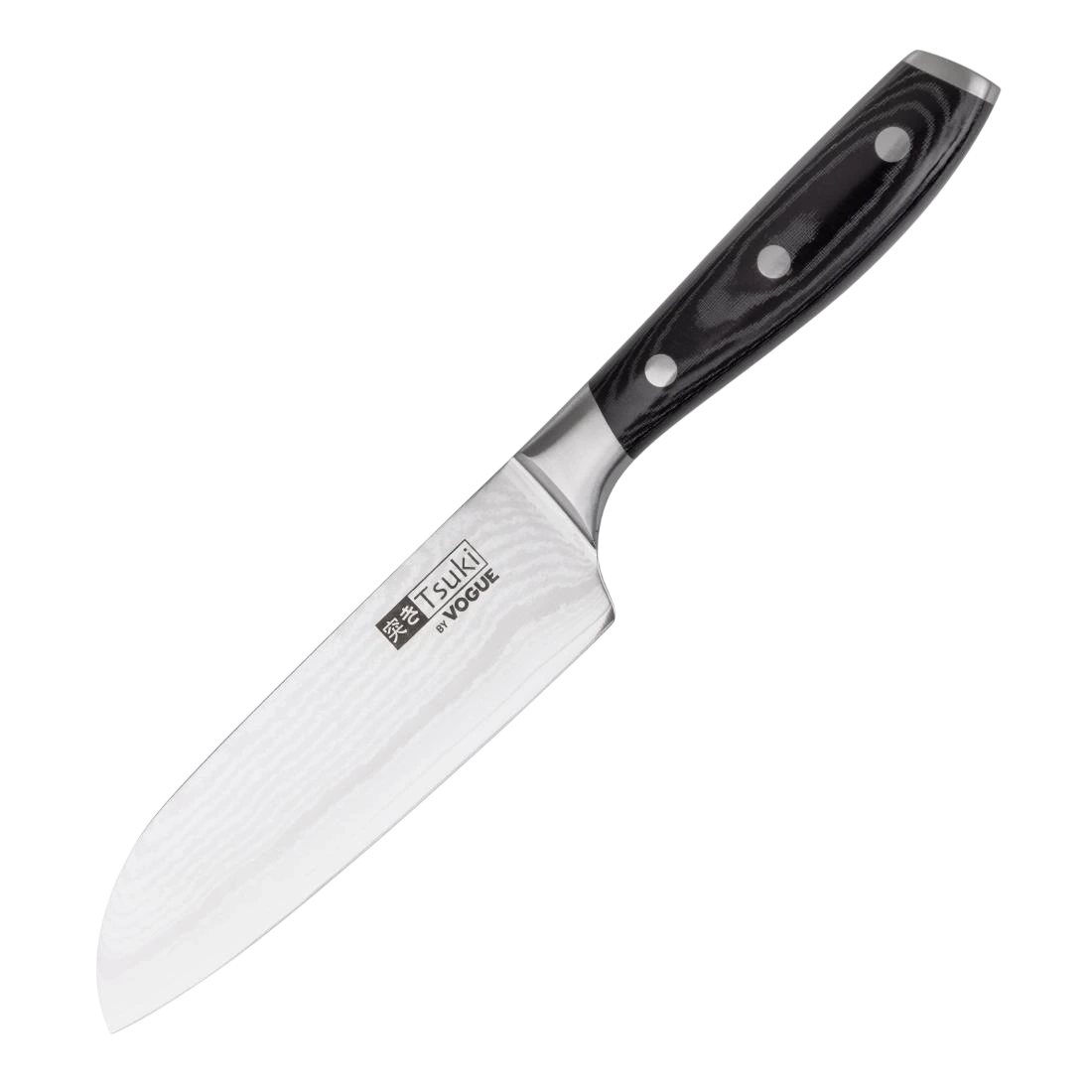 Vogue CF844 Tsuki Series 7 Santoku Knife - 175mm 7"