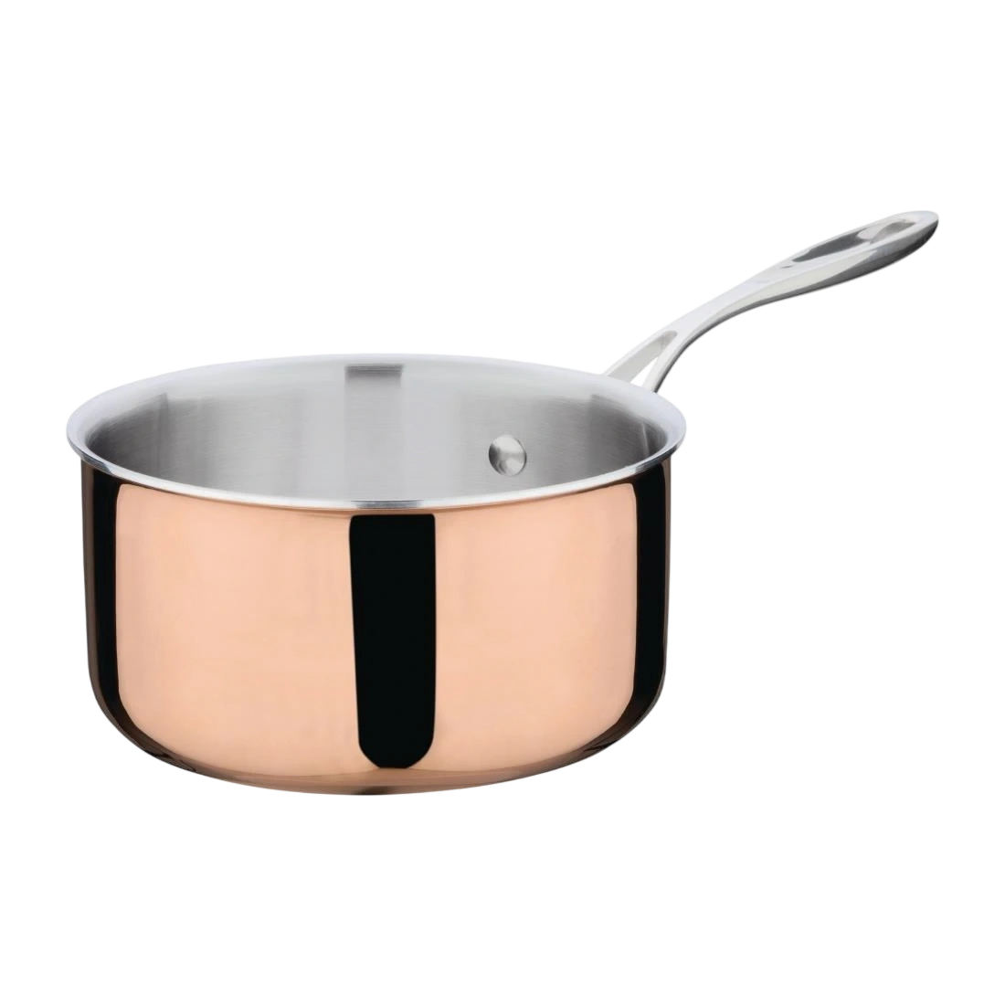 Vogue CM675 Induction Tri-Wall Copper Sauce Pan - 180mm 7"