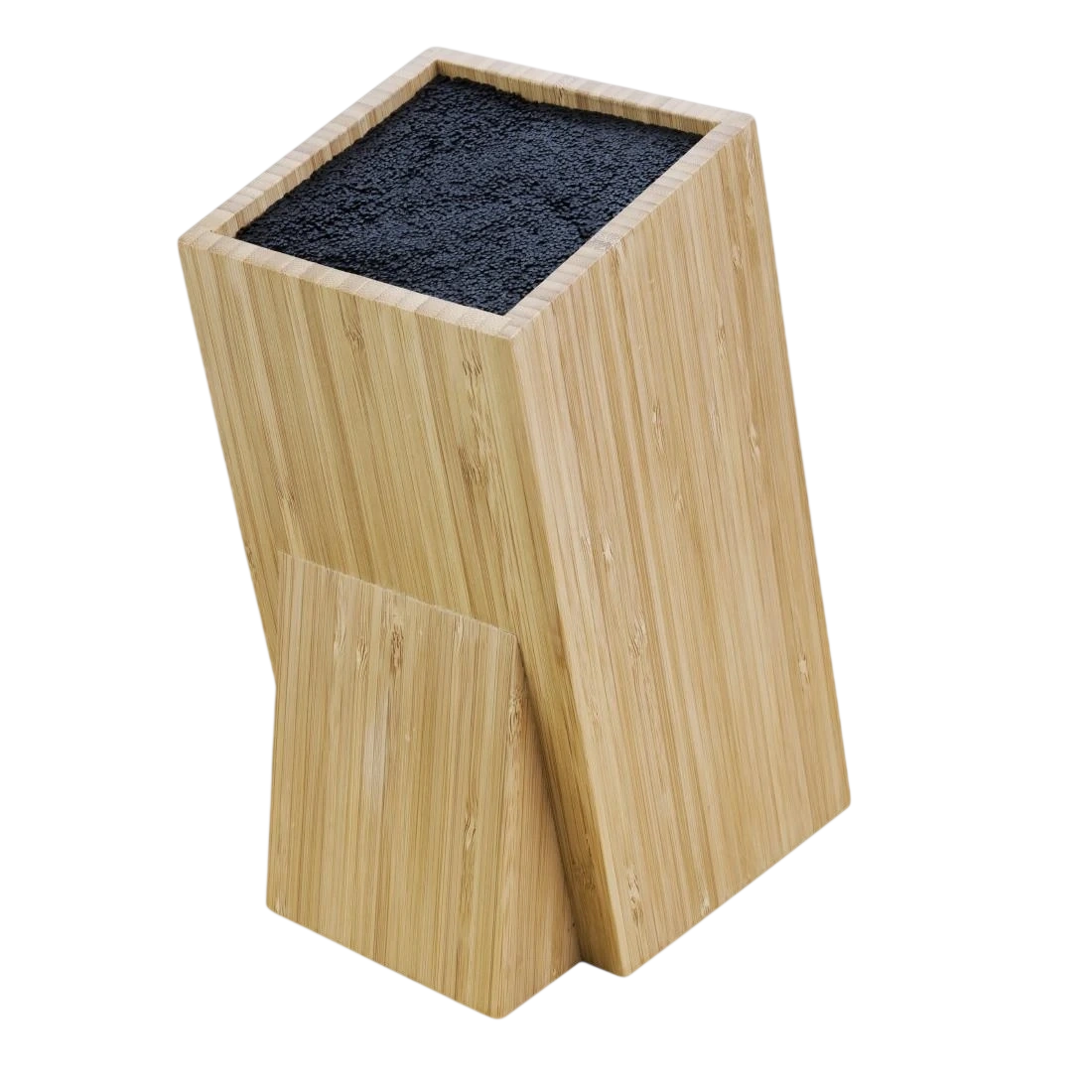 Vogue CP862 EUTR Wooden Universal Knife Block - 245x120x155mm 9 1/2x4 3/4x6"