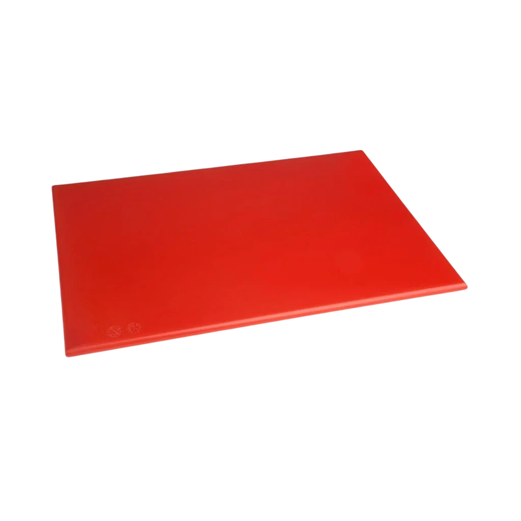 Hygiplas Antibacterial High Density Chopping Board Red - 455x305x12mm commercial kitchen equipment