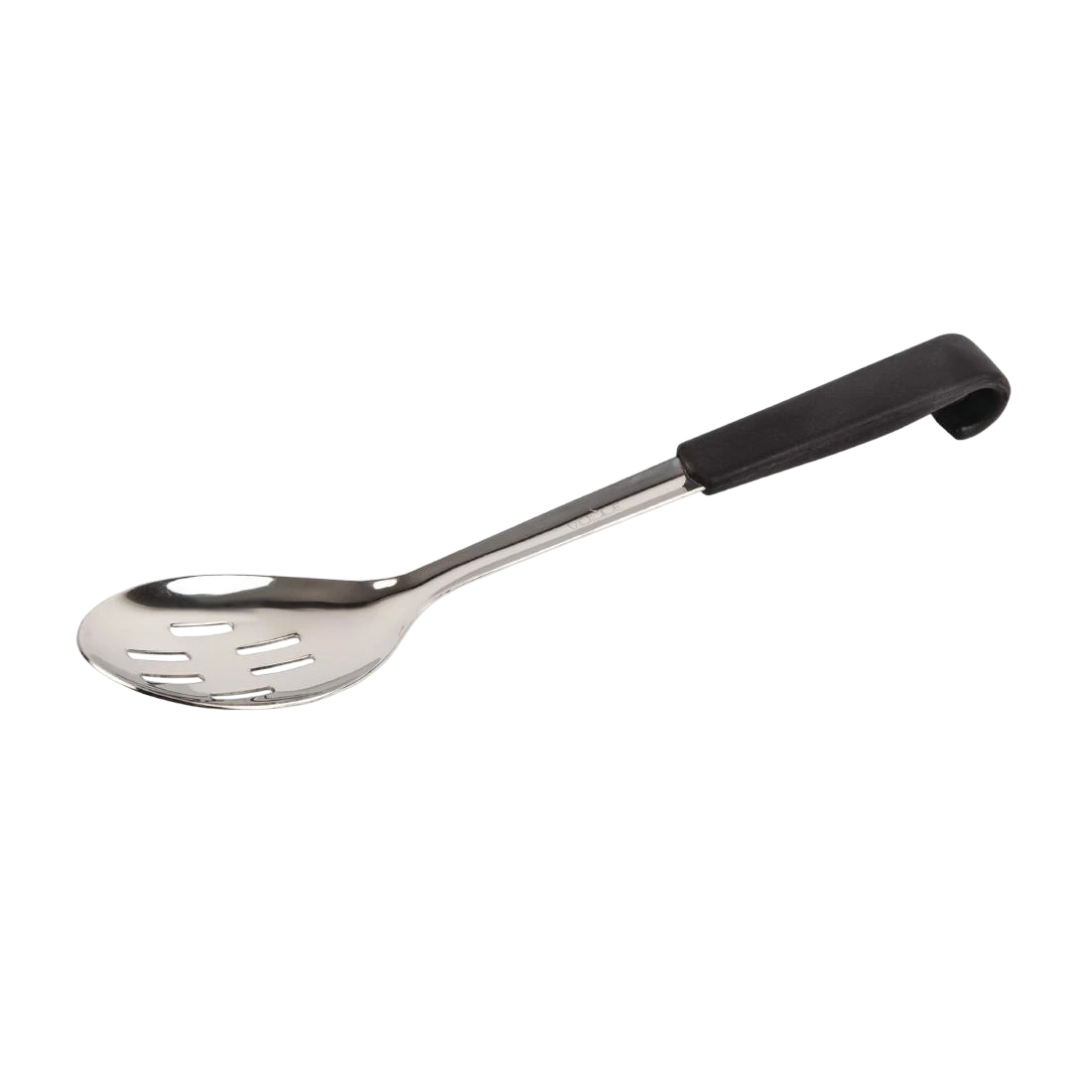 Vogue CS911 Slotted Serving Spoon Black Handled - 340mm 13"