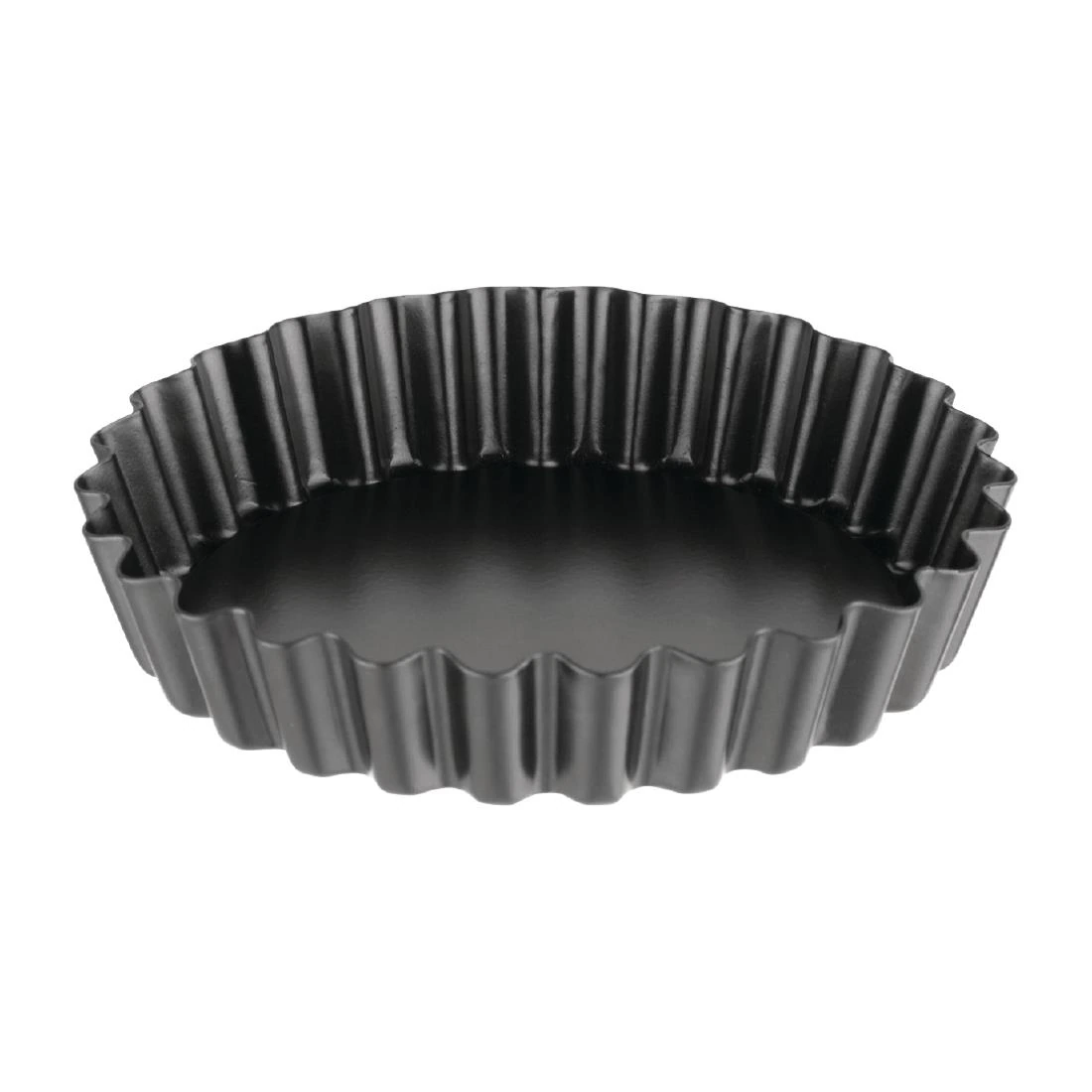 Vogue CW991 Non Stick Mini Fluted Quiche Tin - 100mm 4" (Pack 3)