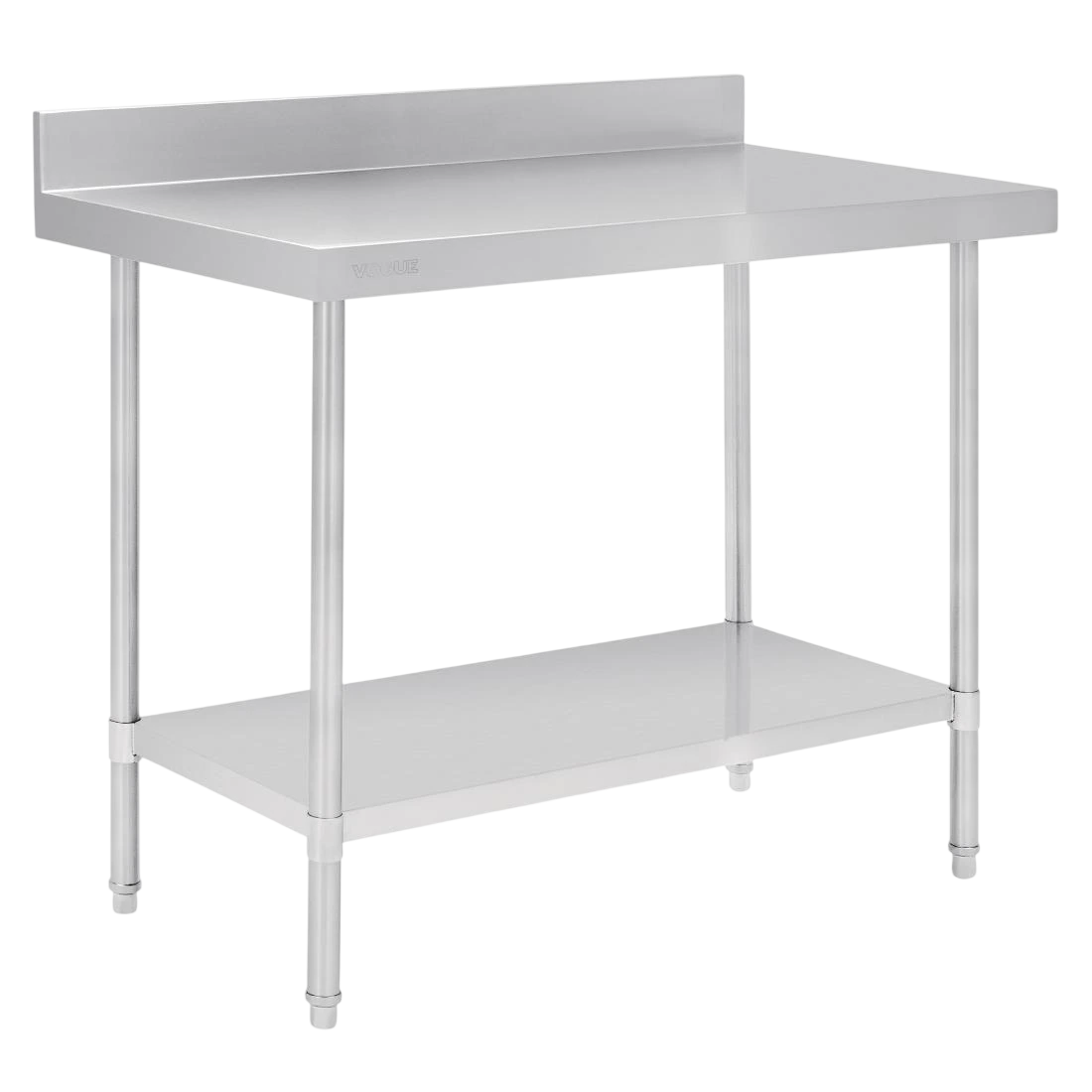 Vogue DA339 Stainless Steel Workbench – 1200×600mm, Upstand