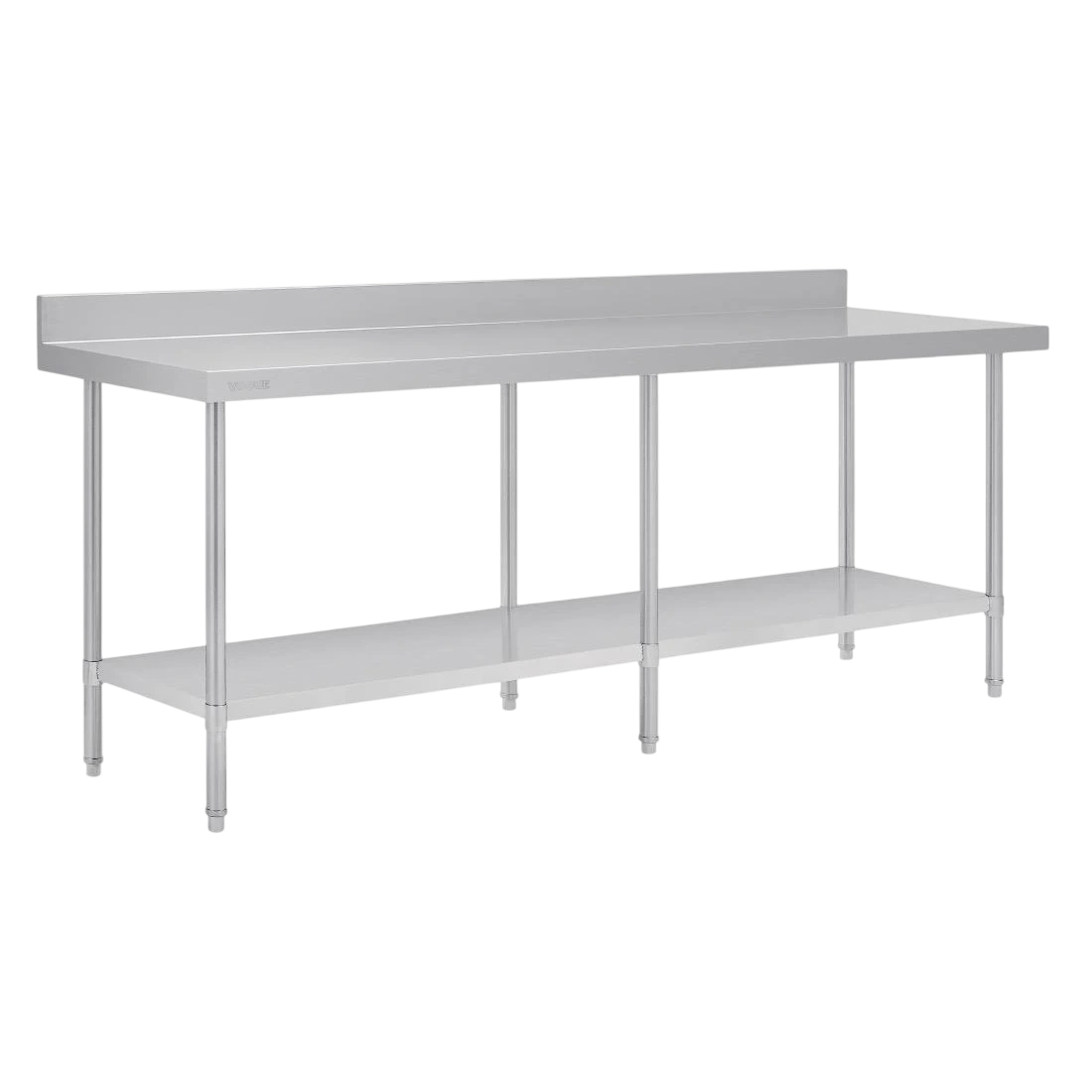 Vogue DA343 Stainless Steel Workbench – 2400×600mm, Upstand