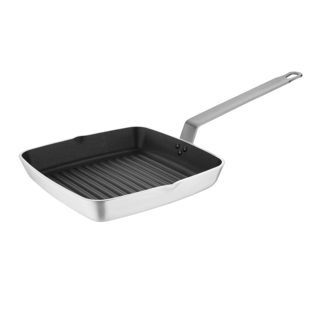 Vogue DL942 Non Stick Square Ribbed Skillet Pan Teflon Platinum Plus - 240mm 9 1/2"