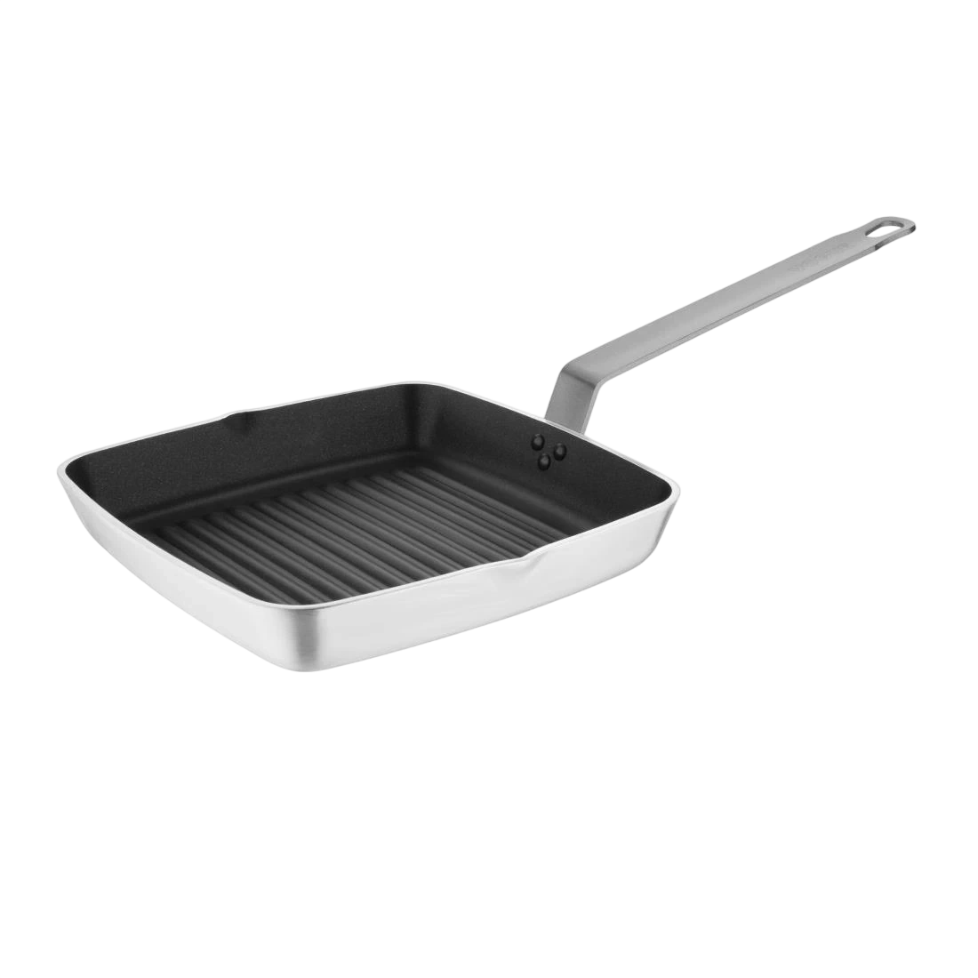 Vogue DL942 Non Stick Square Ribbed Skillet Pan Teflon Platinum Plus - 240mm 9 1/2"