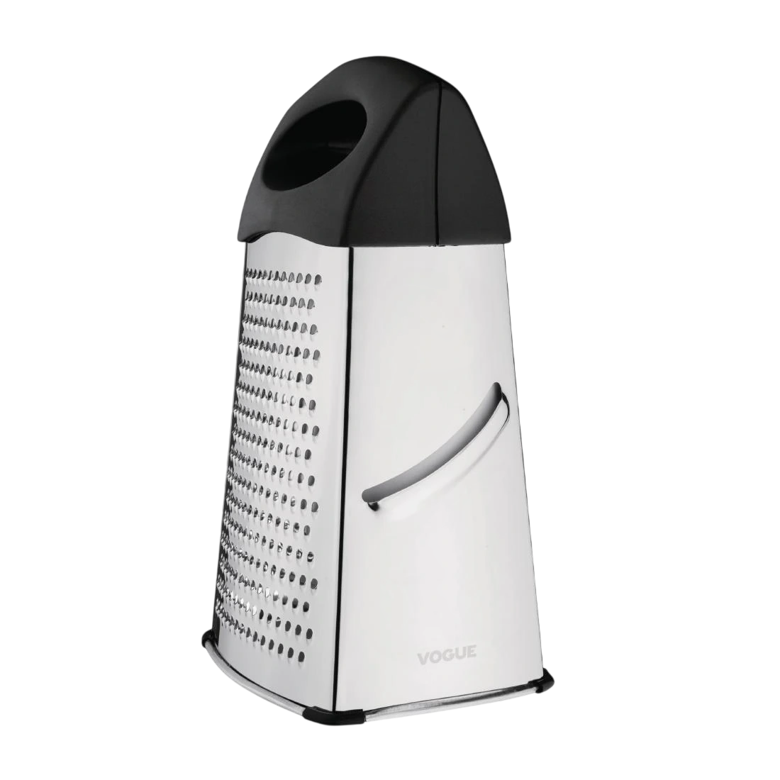 Vogue DM020 Heavy Duty Box Grater with Black Handle & Base - 254mm 10"