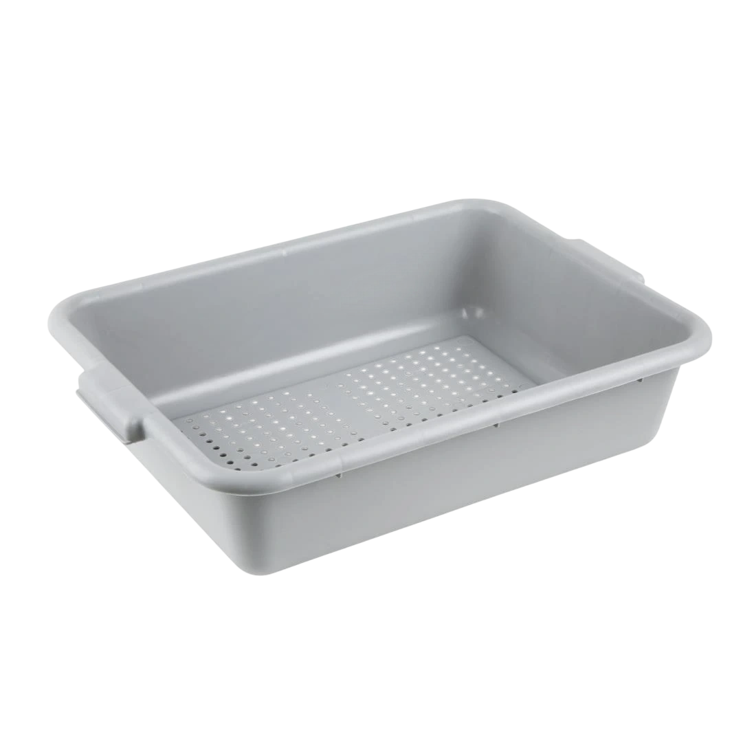 Vogue DN583 Plastic Perforated Grey Tote Box - 545x390x129mm