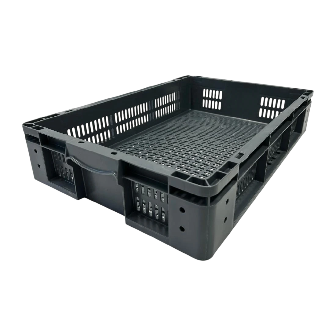 Vogue DX999 Perforated Plastic Storage Crate - 600x400x120mm